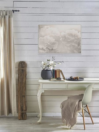 "Peony" Floater Framed Painting Print on Canvas, 18"x12"