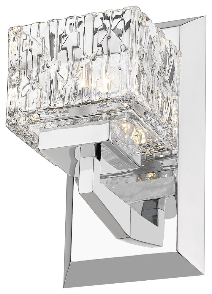 Zlite 1927-1S-CH-LED 1-Light Wall Sconce, Clear