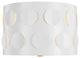 Dottie Small Flush Mount, Burnished Brass