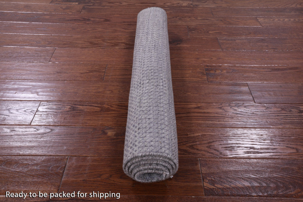 3' 1" X 5' 1" Savannah Grass Handmade Wool and Silk Rug Q11544
