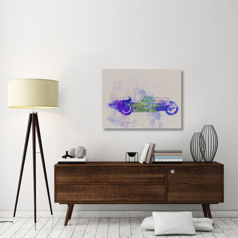 "Bugatti Type 35 R Watercolor 2" Fine Art Print