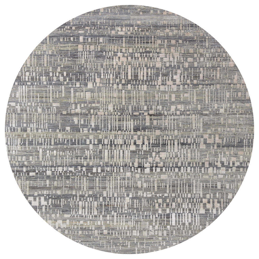 Ahgly Company Indoor Round Mid-Century Modern Area Rugs, 3' Round