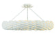 CRYSTORAMA Broche 8 Light Matte White Ceiling Mount