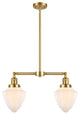 Innovations 209-SG-G661-7-LED 2 Light 24" Island Light, Satin Gold