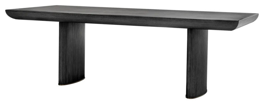 Gray Oak Dining Table, Eichholtz Winston