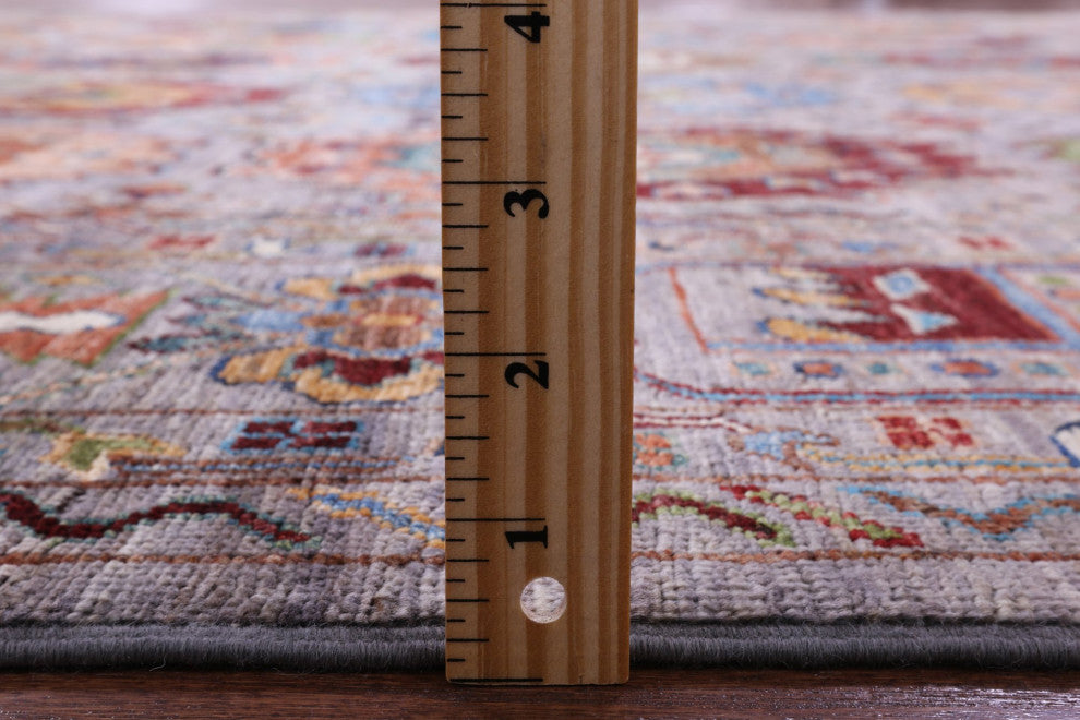 7' 11" X 10' 4" Hand Knotted Fine Turkmen Wool Rug - Q12143