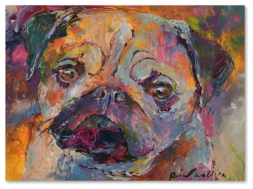 Richard Wallich 'Art Pug' Canvas Art, 47 x 35