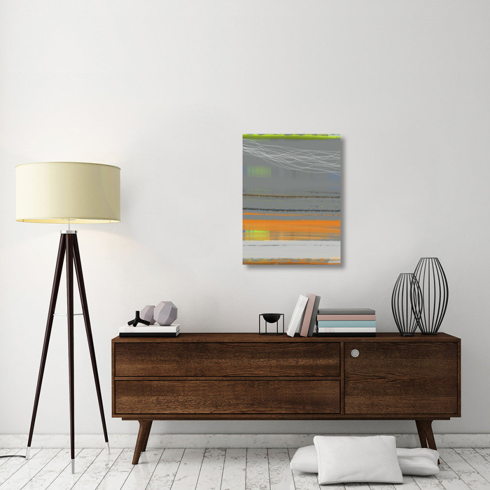 "Abstract Orange Stripe1" Fine Art Print