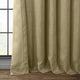Faux Linen Darkening Curtain Single Panel, Nomad Tan, 50"x96"