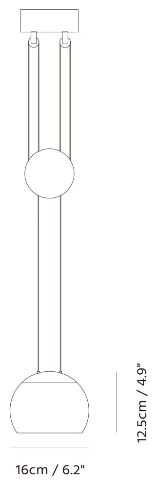 JoJo Pendant, Matt Black