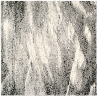 Safavieh Retro Ret2891-8012 Rug, Grey/Ivory, 4'0"x4'0" Square