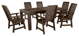 Weatherly 7-Piece Rectangle Dining Set, Weathered Acorn