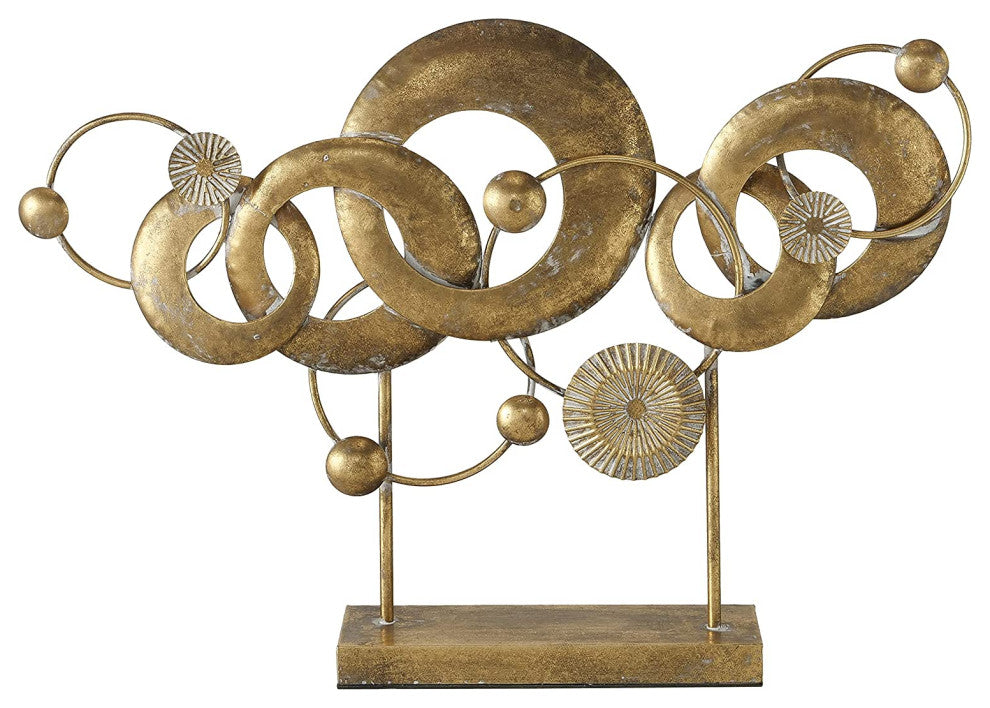 Welded Arc and Rings Sculpture