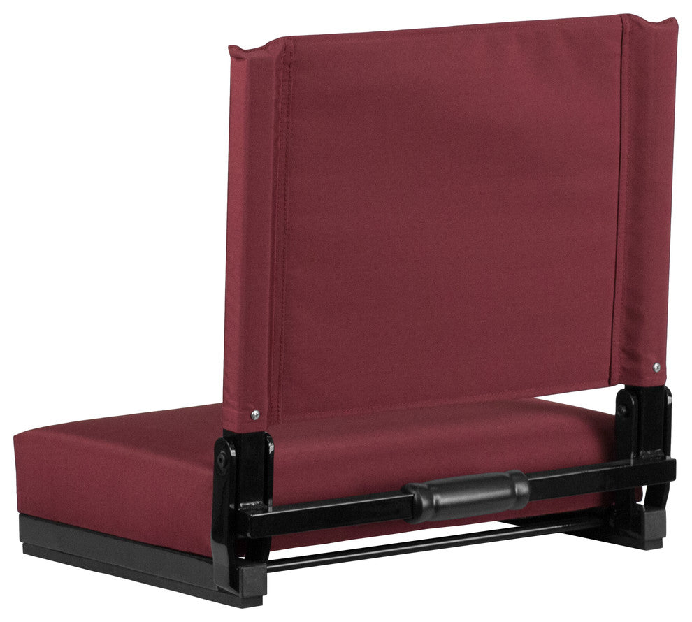 Folding Tables and Chairs, "Carletta" Portable Lounge Chair, Maroon