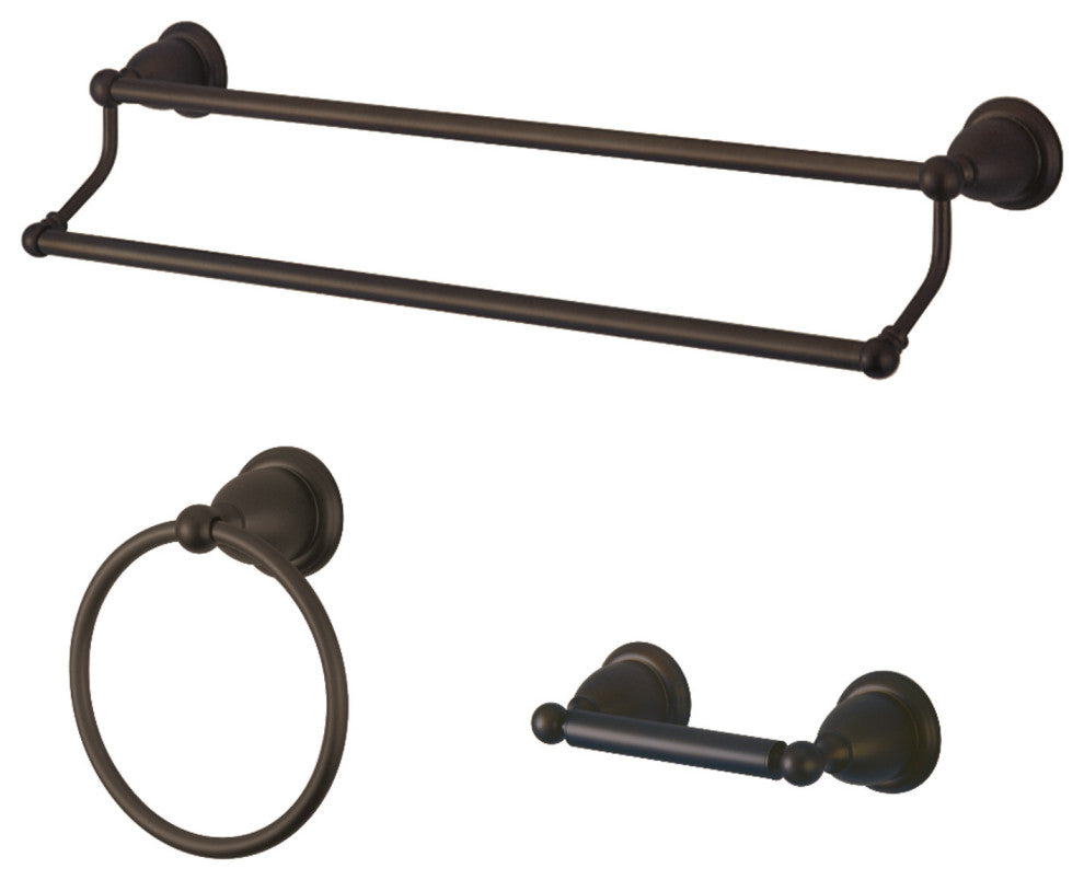 Kingston Brass 3-Piece Bathroom Accessory Set, Oil Rubbed Bronze