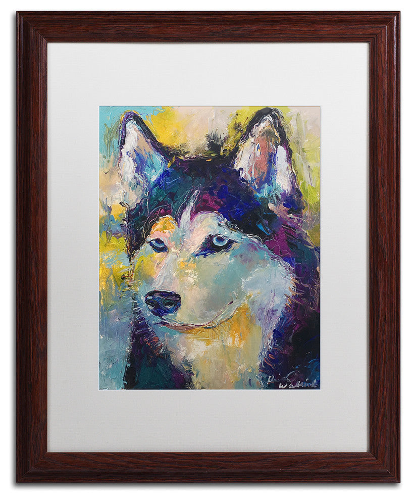 "Art Husky" by Richard Wallich, Matted Framed Art