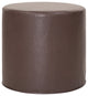 No Tip Cylinder Ottoman With Cover, Avanti Pecan