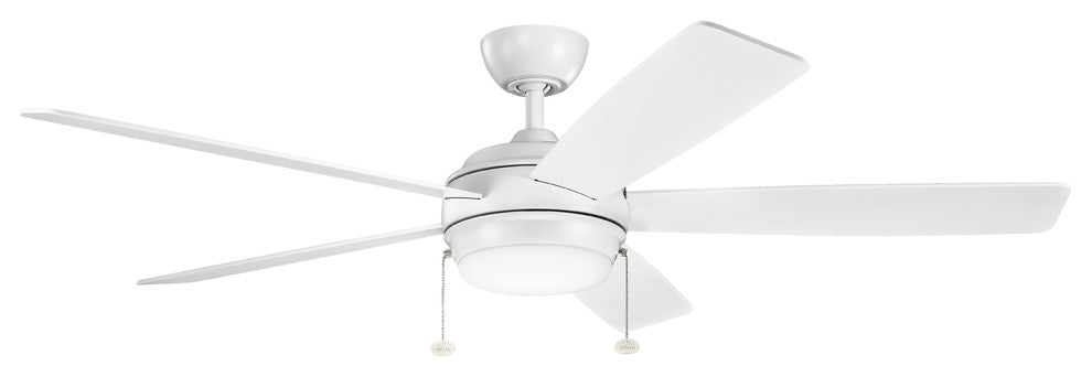 60" Starkk LED Fan, Matte White