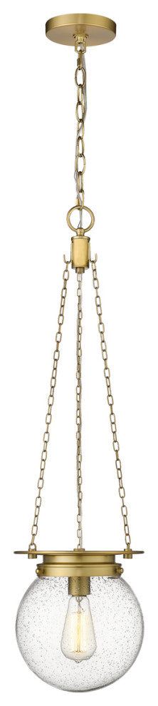 Z-LITE 1-Light Pendant, Heritage Brass