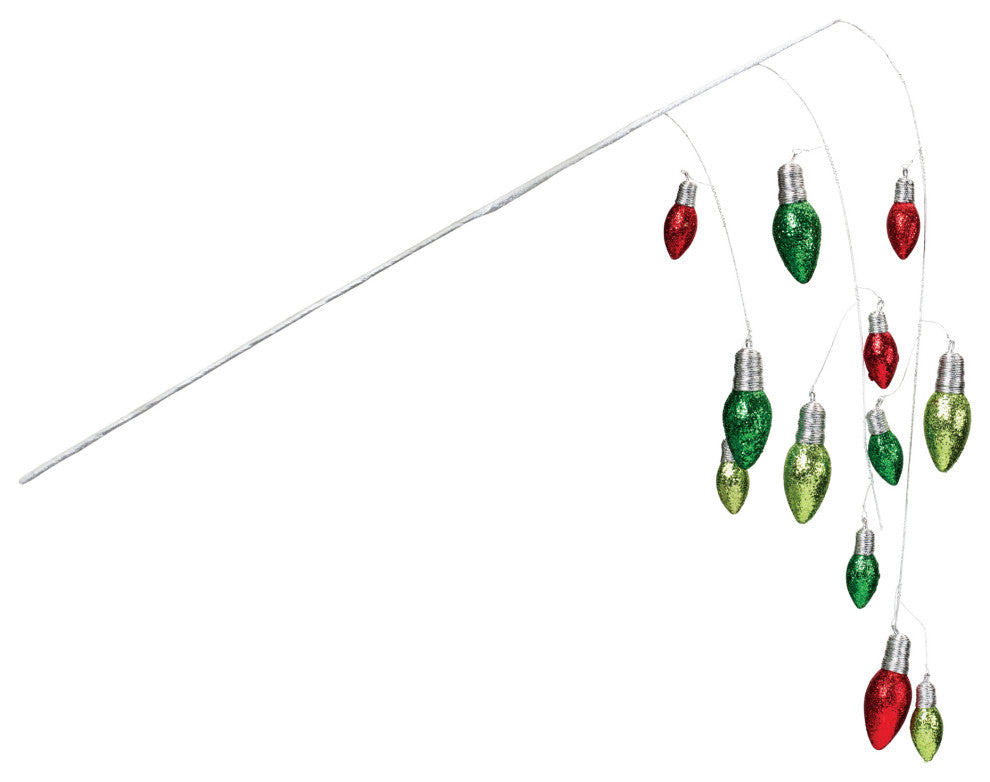 Hanging Holiday Light Spray, Set of 2