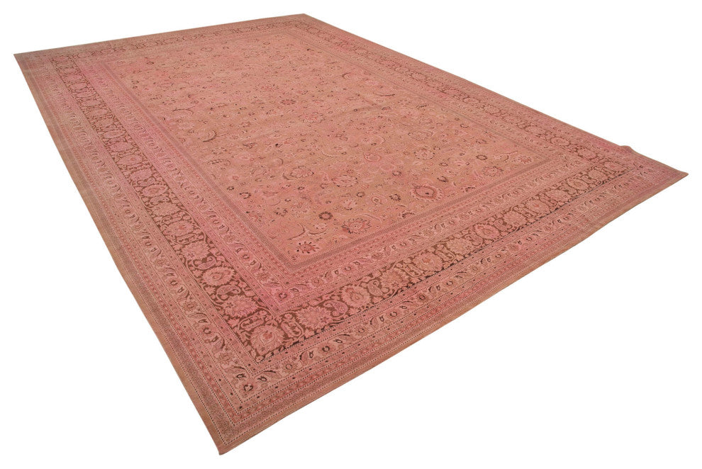 Rug N Carpet - Handwoven Oriental 13' 0" x 18' 11" Large Oushak Area Rug