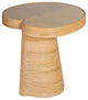 Felicia Tall Lilypad Side Table - Natural