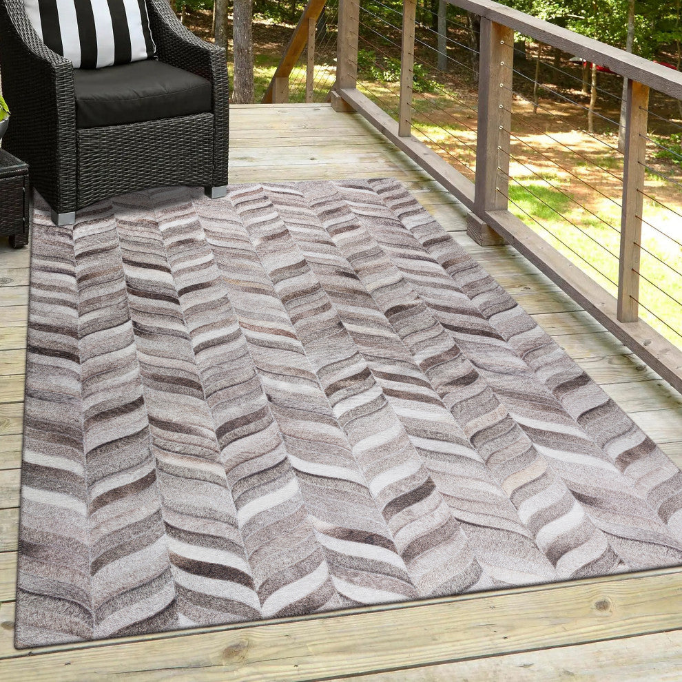 Indoor/Outdoor Stetson SS11 Flannel Machine Washable 8' x 10' Rug