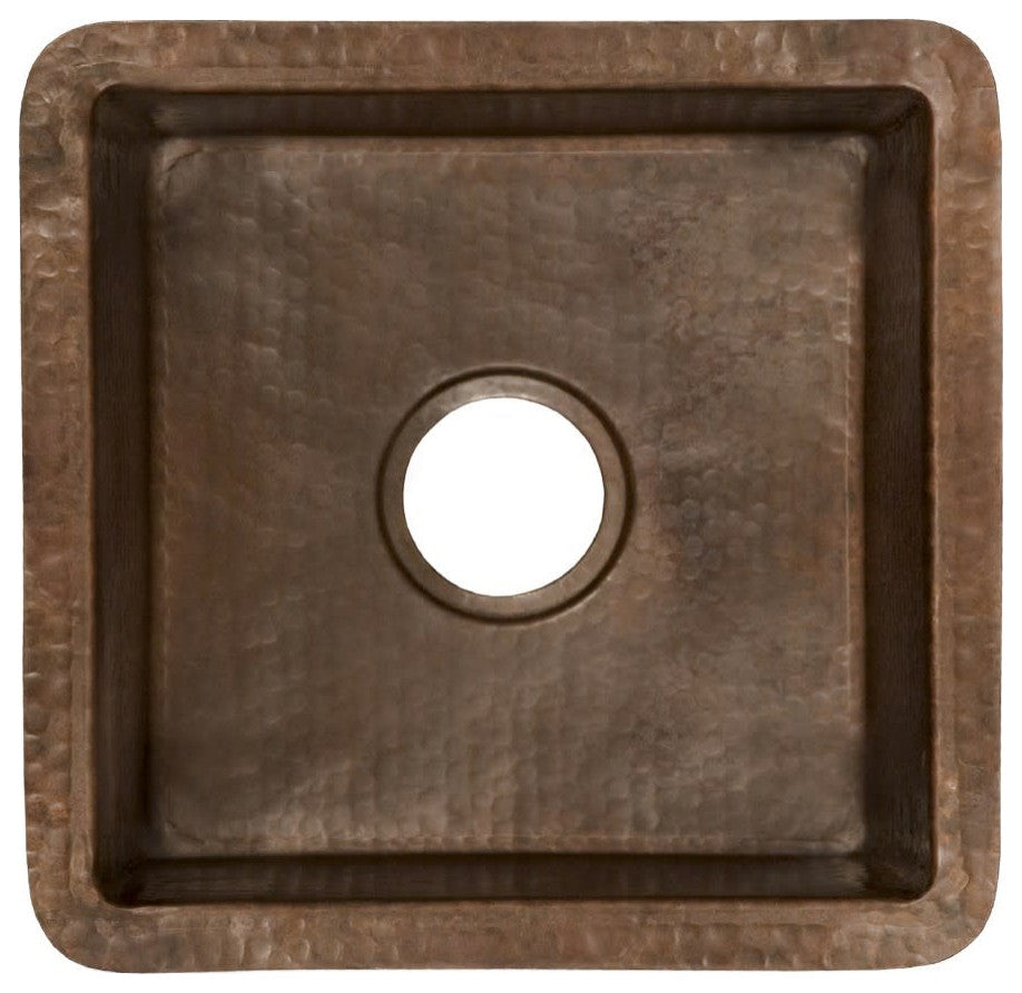 Native Trails CPS34 Cantina 13" Undermount Single Basin Copper - Antique Copper