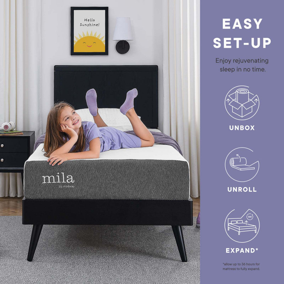 10inch Mattress, Queen Size, Gray, Modern Contemporary, Bedroom Master Suite