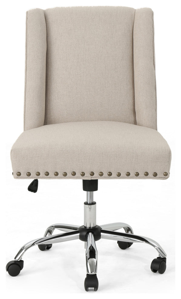 GDF Studio Quentin Contemporary Fabric Swivel Office Chair