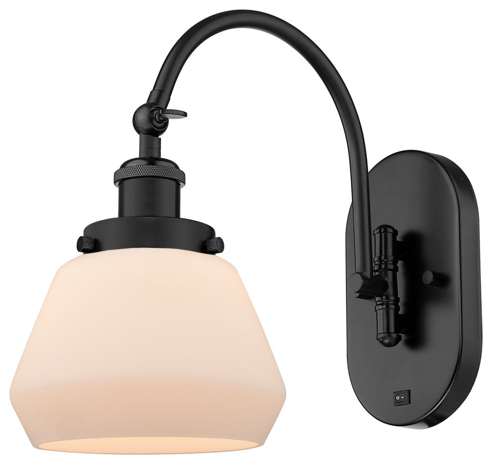 Innovations 918-1W-BK-G171 1-Light Sconce, Matte Black