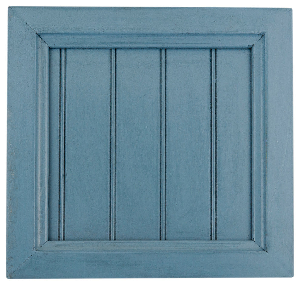 Eagle Furniture 55" Coastal Thin Corner Entertainment Console, Smokey Blue