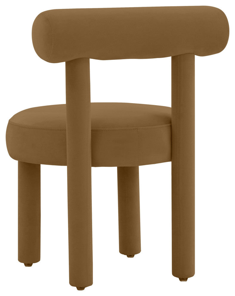 TOV Furniture Carmel Cognac Velvet Chair