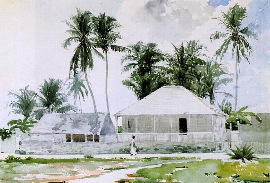 Winslow Homer Cabins- Nassau Wall Decal