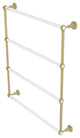 Pacific Grove 4 Tier 30" Ladder Towel Bar with Groovy Accents, Satin Brass