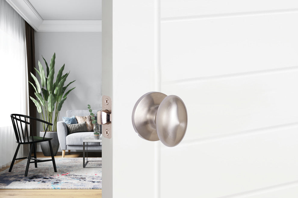 Contemporary Series Arapaho Passage Knob, Satin Nickel