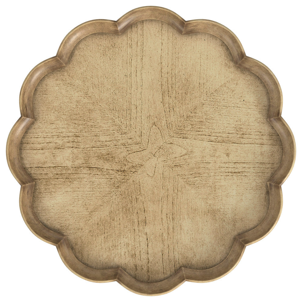 Butler Dansby Pedestal Table, Beige