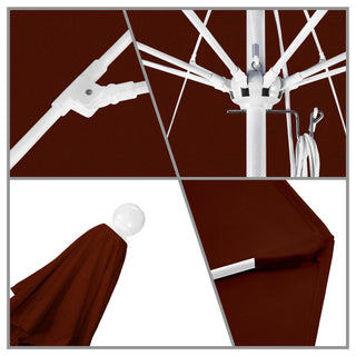 11' Fiberglass Umbrella White, Pacifica, Hunter Green, 11'