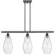 Innovations 516-3I-BK-G654-7 3-Light Island Light, Matte Black