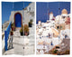 6' Tall Double Sided Santorini Greece Room Divider
