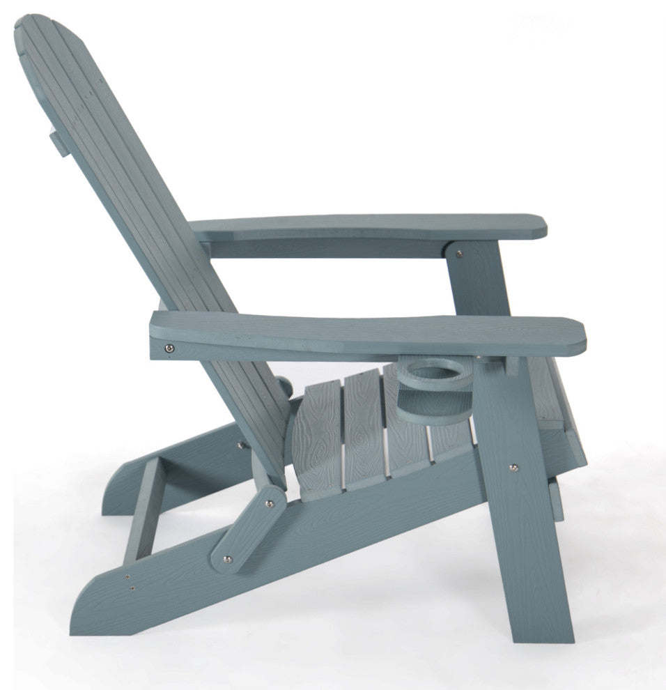 Inspired Home Colston Outdoor Chair, Weather Resistant, Aqua