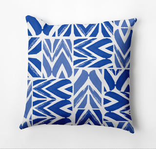 More Urban Graffiti Pillow, Blue, 18"x18"