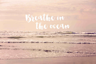 "Breathe in the Ocean" Print on Canvas by Sylvia Cook