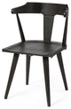 Black Mid Century Sleek Wooden Dining Chair