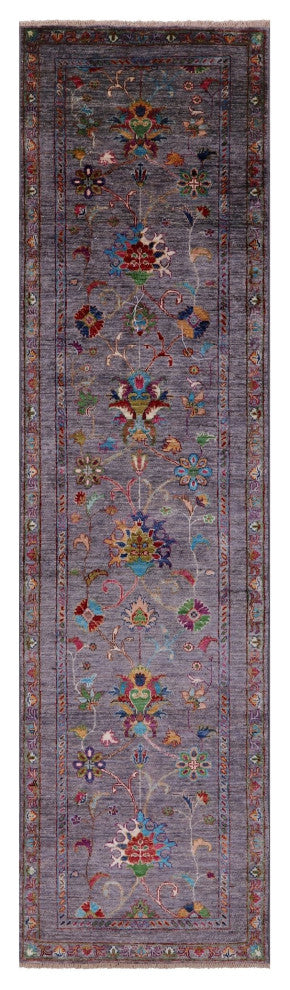Runner Persian Tabriz Hand Knotted Wool Rug 2' 8" X 9' 10" Q9648