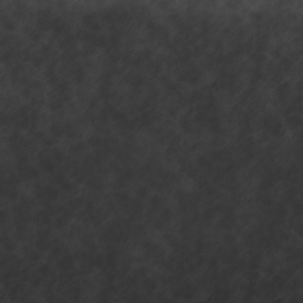 Cube Upholstered Modular Component, Grey, Vegan Leather, Ottoman