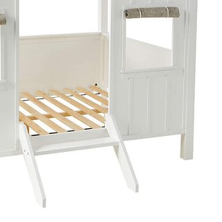Spring Cottage Bed, White and Pink, Full