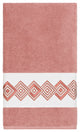 Linum Home Textiles Noah Embellished, Tea Rose, Bath Towel, Single
