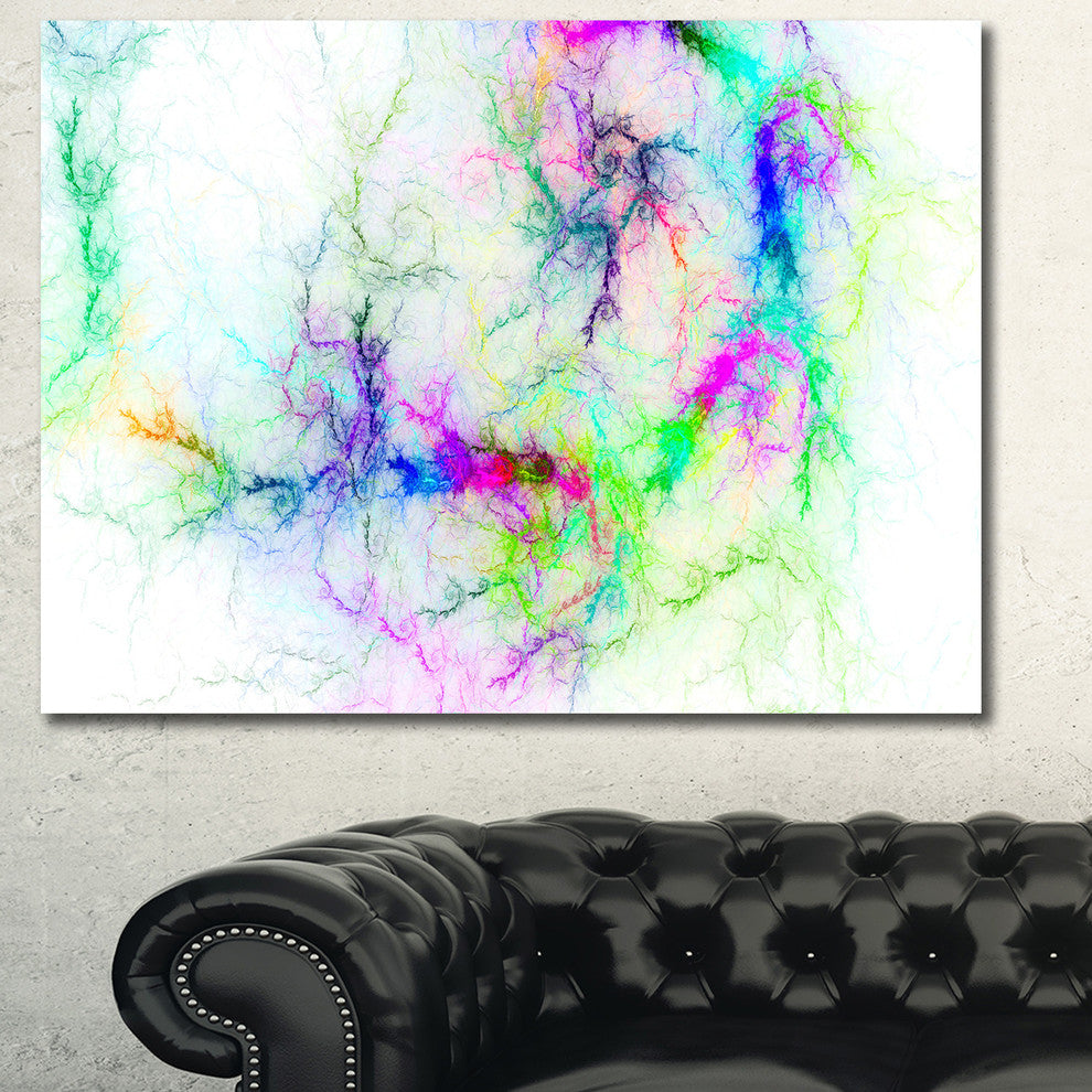Stormy Sky Fierce Lightning, Oversized Abstract Canvas Art Print, 60x40