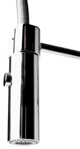 Polished Chrome Commercial Spring Kitchen Faucet